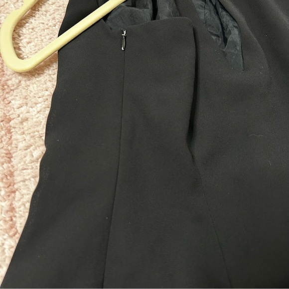 Vintage 90's Laundry By Shelli Segal Black Mini Dress Keyhole Back LBD Size 2 - Picture 5 of 11